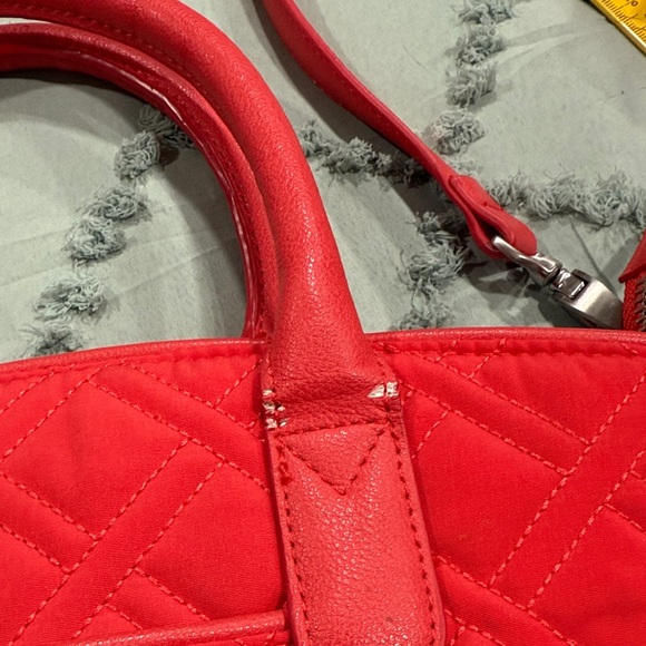 Vera Bradley Vibrant Red Quilted Satchel - Picture 4 of 13